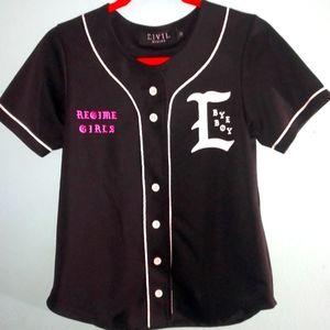 RARE Civil Regime Bye Boy Regime Girls Jersey NWOT